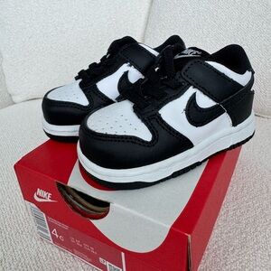 Nike Dunk Low Toddler Panda Black White | Size 4C | New w/ Box